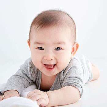 Baby smiling